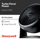 Turbo Force Air Circulator Personal Fan  New  Black  W 8 94  X H 10 9  X L 6 3  