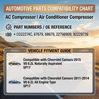 A c Compressor 68679 For Camaro 2011-2015 V8 6 2l Sp17