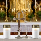Waterproof Solar Flameless Led Lamp Outdoor Cemetery Grave Memorial Decor Light