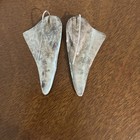 Vintage Native American  Navajo Sterling Silver  Turquoise Earrings Overlay