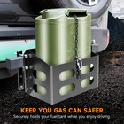 Jerry Gas Cans Holder Rack 5 Gallon 20 Liter  Lockable Metal Steel Jerry Gaso   