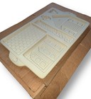 Vintage 1992 The Pampered Chef Stoneware Mold Gingerbread House Heavy In Box 