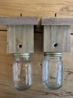 Set Of 2 Carpenter Bee Traps Handmade W jars
