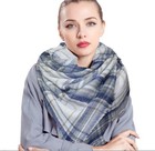 Plaid Scarf Women s Winter Oversized Tartan Shawl Wrap Blanket Scarf Warm Tas   