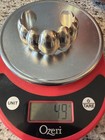 Vintage Taxco Mexico Signed Tn-79 Sterling Silver Scalloped Cuffed Bracelet 49g