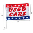 12 Pack Car Dealer Supplies  Window Clip On Flags Red Used Cars  Sale Flag