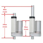 Heavy Duty 50mm 2  Inch Linear Actuator Stroke 330lb Pound Max Lift 12v Dc Motor