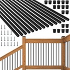 101 Pack Deck Balusters Metal Deck Spindles 26  X 3 4  Aluminum Alloy Railing