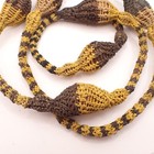 Woven Amazonian Shaman Necklace Natural Rainforest Tribal Seed Ethnic Collection