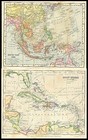  at2032l  6 Maps On 3 Pages 1900s Stanley Gibbons  Africa South America Asia Etc