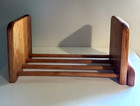 Vintage Mid Century Wooden Tabletop Adjustable Book Rack Usa Light Wood 14 X 6 