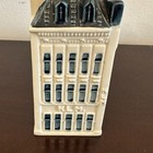 Klm Blue Delft House Bottle By Bols Original   75 Amsterdam Empty