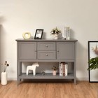 Buffet Cabinet With Storage  Multifunctional Console Table With Ample Storage   