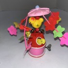 Orig 1940 s Celluloid Spinning Chick Wind-up Toy - Made In Japan With Key Works