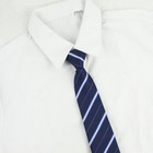 Girls boys 15  Fashion Skinny Slim Pre-tied Necktie With Zipper For 8-16y Kids 