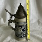  Vintage Thewalt German Beer Stein Lidded 1894 Original Mold West Germany Cobalt