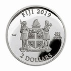 2019 1oz Silver Coin Coca Cola Polar Bear Xmas With Bottle Cap Packing   Coa