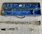 Vintage Continental Cadet Plated Brass Clarinet 22623 With Case
