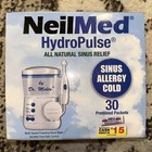 Neilmed Hydropulse All Natural Sinus Relief With 30 Pre-mixed Packets Exp 11 23