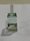 Etched Glass Dreidel Judaica Hanukkah