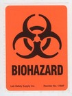 Lot Of 5 Biohazard 4x3 Stickers And Infectious Waste Plastic Bags For Halloween