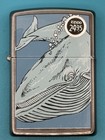 Vintage 1995 Whale Barrett Smythe Endangered Animals Zippo Lighter New