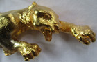 Christopher Ross 1985 Gold Panther Belt Buckle - Brand New Old Stock