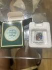 Set Of 3 Vintage Christmas Porcelain Thimbles Original Boxes Holiday Collectible