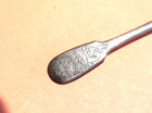 Russian 875 Silver Demitasse Spoon Fiddle Pattern With Punched Decoration T26