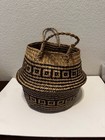 Woven Seagrass Foldable Belly Basket For Storage 17 