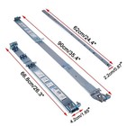 For Dell H872r Poweredge R510 520 R720 R730 730xd R540 R740xd 2u Static Rail Kit