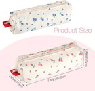 Cute Pencil Pouch Aesthetic Floral Pencil Pouch Small Makeup Pouch Cosmetic Bag