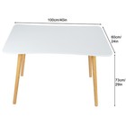 Computer Desk With Ergonomic Edge  Rounded Corner Design Home Office Desk New