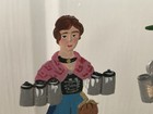 Pewter Bavarian Couple Carrying Beer Steins German Made Wilhelm Schweitzer Kuhn