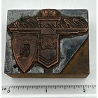 Vintage Chrysler Plymouth Corporation Letterpress Printing Block Copper J118