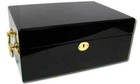 500 Count Black Mahogany Wooden Poker Chips Set Storage Case New
