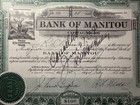 1931 Bank Of Manitou Stock Certificate  39  Colorado