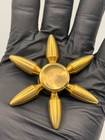 Gold Bullet Metal Brass Fidget Spinner All Metal Toy Adults Kids Boys Girls