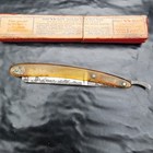 Vintage Straight Razor Satin Edge By Dubl Duck T7 Shaving Tool        