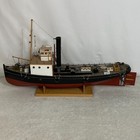 Vintage Handmade 29  European Steam-tugboat 1 40 Scale Painted Model Ship Sanson