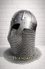 Medieval Norman Helmet With Chainmail Aventail    full Face Viking Helmet