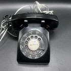 Vtg Black Western Electric Rotary Dial Desk Telephone Phone Classic  Untested