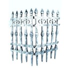 Cemetery Fence Prop Halloween Decoration Outdoor Scary Yard Accessory 2 Pieces