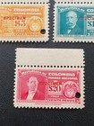 Colombia Timbre Nacional 1942 Specimen Set 7 Abnc Punch Hole Margin Nh 9-7