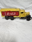 Vintage Style Coca Cola Reproduction Yellow Cast Iron Delivery Truck