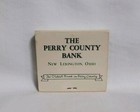 Vintage The Perry County Bank Matchbook New Lexington Ohio Advertising Full