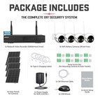 Wireless Solar Battery Powered Cctv Security System 4mp Wifi Camera Night Vision