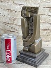 Abstract Art Deco  S dali Solid Bronze Sculpture Marble Base Modern Figrine Sale