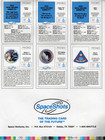 Spaceshots 1992 Original Promo Sheet Lovell Conrad Cernan Pre Printed Autographs