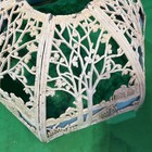 Art Nouveau Slag Glass Lamp Shade Pre-1924  As Is For Restoration Vintage